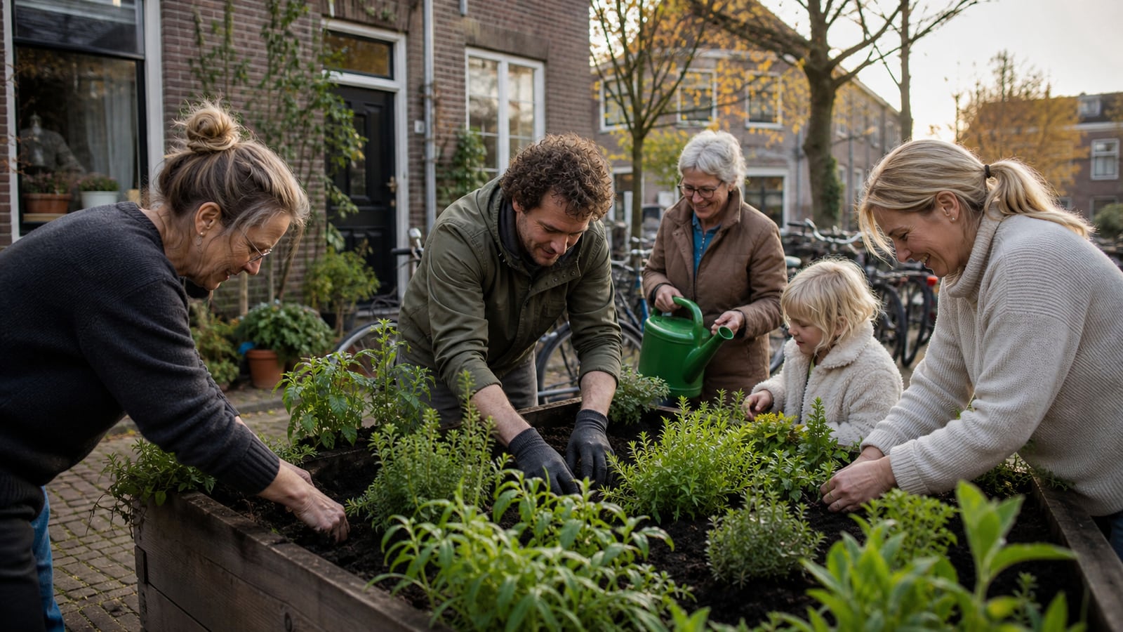 Vrouw leest aandachtig een lokaal besluit aan de keukentafel