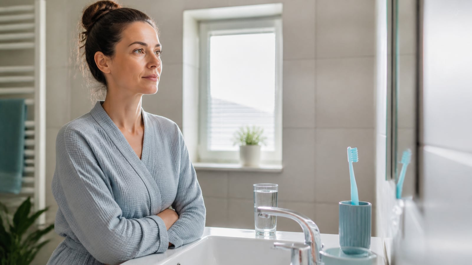 Persoon wandelt rustig alleen over een stil pad